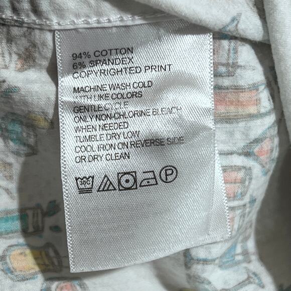 Tommy Bahama Button Shirt L Cocktail Print Short Sleeve Casual Beachwear Summer - Picture 10 of 13